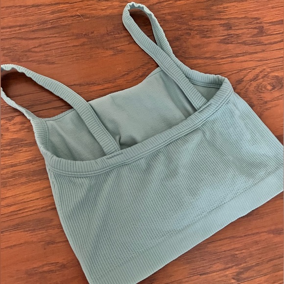 Teal Blue Colsie 3 Piece Matching Set - Bralette, Shorts, Pants - Picture 5 of 9